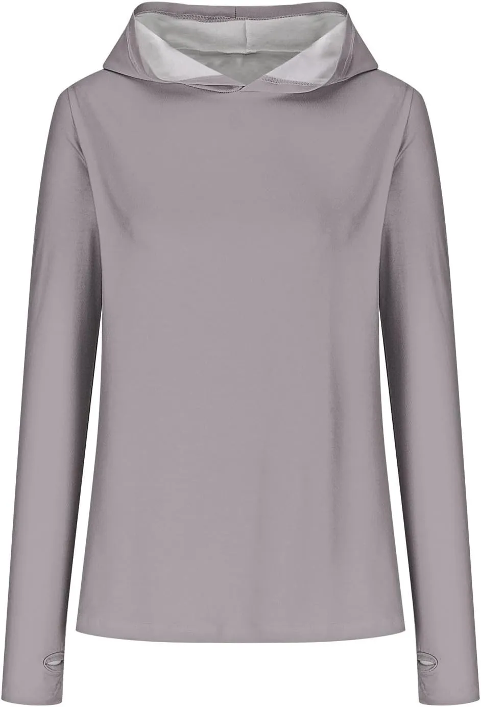 Womens Pullover Hoody Tops with Thumb Holes Plus Size Long Sleeve Fall Spring Shirts No Feece Not Sweatshirt Tops