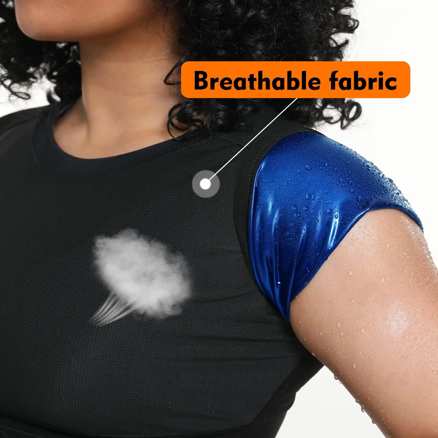 Women's Sauna Sweat Shirt Athletic Tee Compression T-Shirt Heat Trapping Sauna Vest for Women