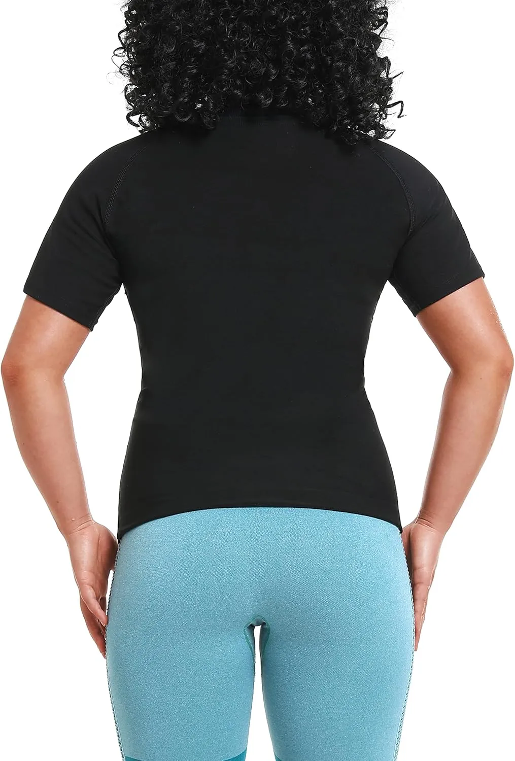 Women's Sauna Sweat Shirt Athletic Tee Compression T-Shirt Heat Trapping Sauna Vest for Women