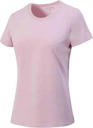 Women's Short Sleeve T-Shirts UPF 50  Sun Protection Quick Dry Athletic Running Workout Rash Guard Tops