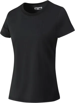 Women's Short Sleeve T-Shirts UPF 50  Sun Protection Quick Dry Athletic Running Workout Rash Guard Tops