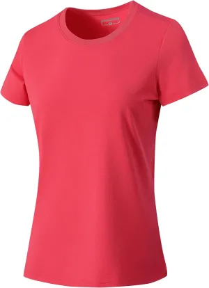 Women's Short Sleeve T-Shirts UPF 50  Sun Protection Quick Dry Athletic Running Workout Rash Guard Tops
