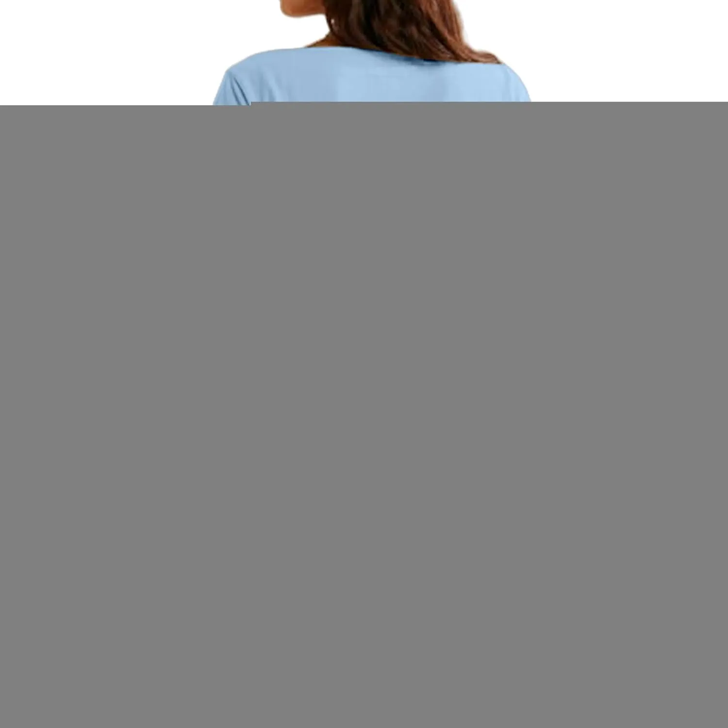 Womens Summer Dresses Trendy Square Neck Short Sleeve Mini Dresses Casual T Shirts Dress Loose Fit Sundress with Pockets