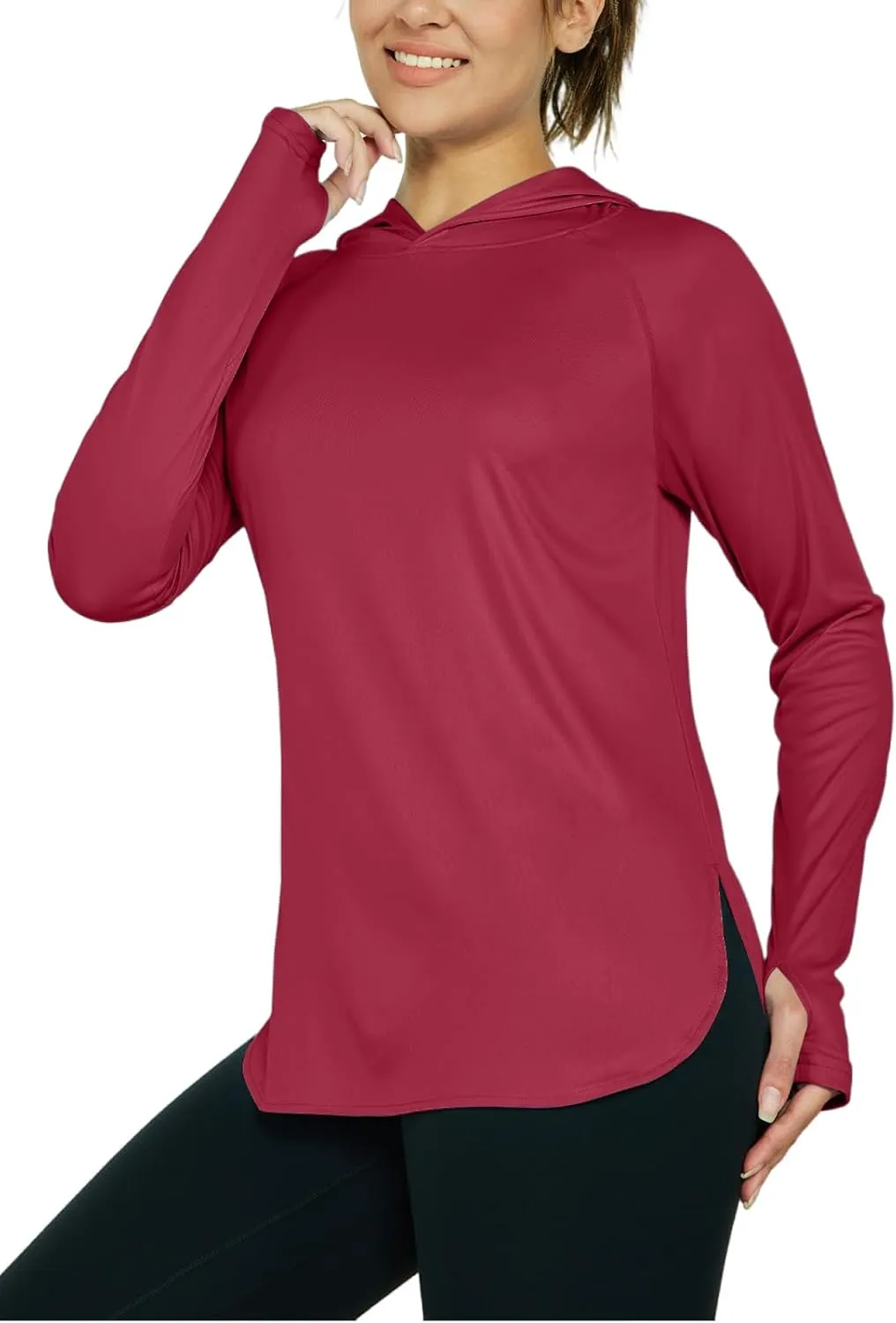 Women's Sun Protection Shirt UPF 50  Long Sleeve Hoodie UV SPF T-Shirts Rash Guard Hiking Quick Dry Lightweight