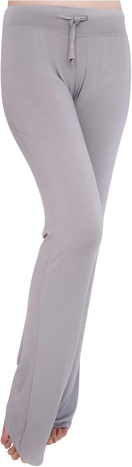 Women's Wide Leg Yoga Pants High Waist Drawstring Tummy Control Trousers Comfy Lounge Flare Pant Workout Leggings
