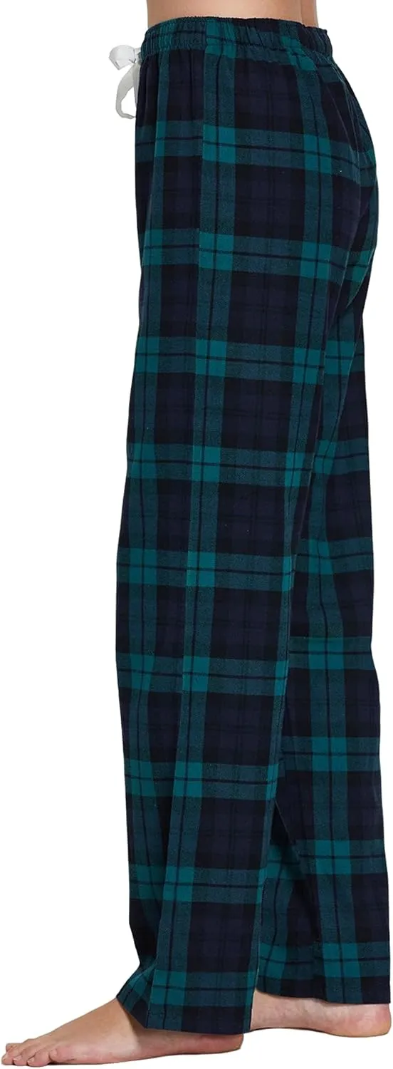 YINCOZI Women's 100% Cotton Super Soft Flannel Plaid Pajama/Lounge Pants
