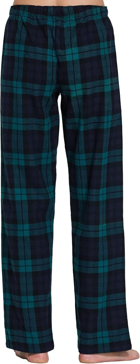 YINCOZI Women's 100% Cotton Super Soft Flannel Plaid Pajama/Lounge Pants