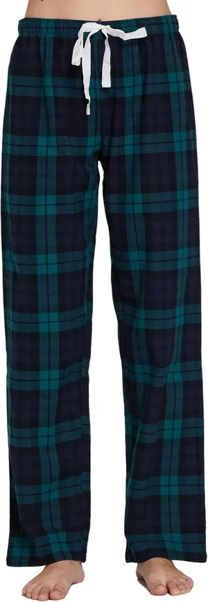 YINCOZI Women's 100% Cotton Super Soft Flannel Plaid Pajama/Lounge Pants