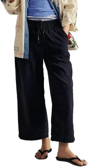 yoeasy Women's Wide Leg Jeans Mid Rise Stretchy Straight Leg Baggy Drawstring Casual Denim Pants