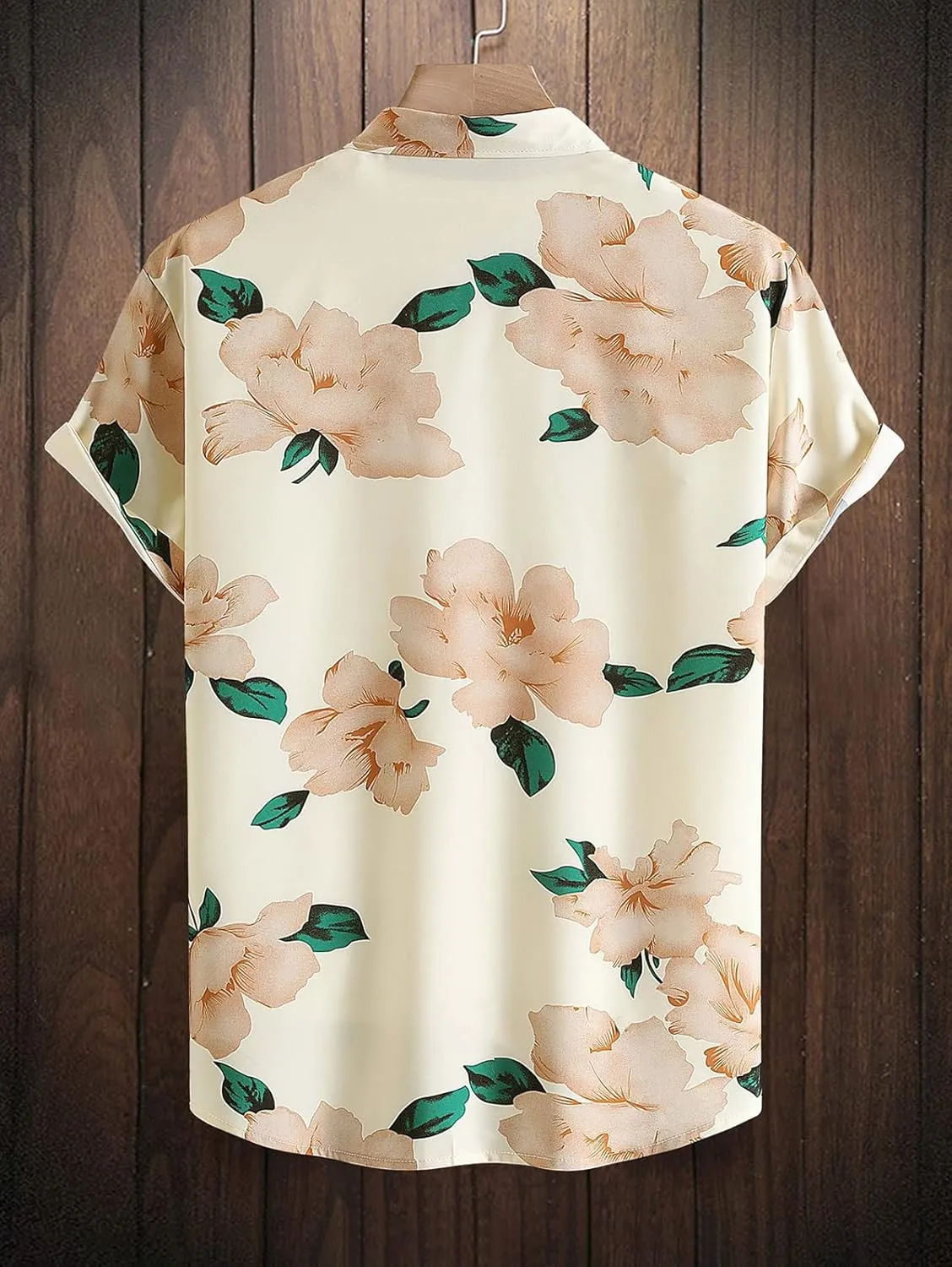 ZAFUL Men's Hawaiian Shirt for Men Short Sleeve Shirt Collar Beach Floral Summer Casual Button Down T-Shirts